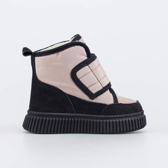 154018-42 Зимние сапожки-дутики для девочки для девочки бежевый фото №2