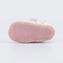 002138-21 Кожаные пинетки на липучке Коняшка для девочки розовый фото №3