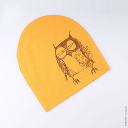 07711069-41 Шапка на весну, хлопок 95%,оранжевая для универсальные оранжевый