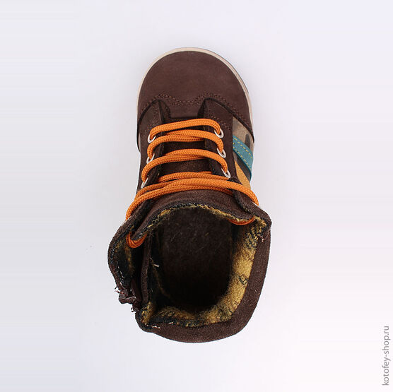 252118-32 Ботинки для мальчики коричневый фото №4