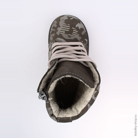 352069-31 Ботинки для мальчики серый фото №4