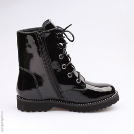 654023-31 Ботинки для девочки черный фото №2