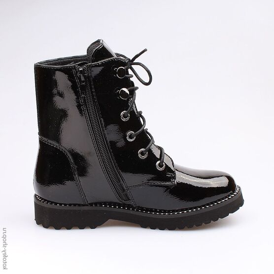 654023-31 Ботинки для девочки черный фото №2