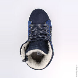 354017-31 Ботинки для девочки светло-синий фото №4