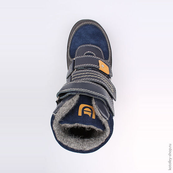 752061-34 Ботинки для мальчики светло-синий фото №4