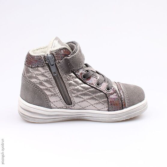 354021-31 Ботинки для девочки серый фото №2