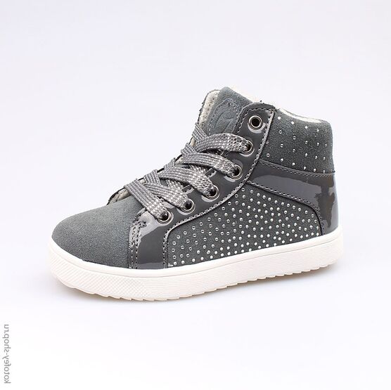 354017-32 Ботинки для девочки серый