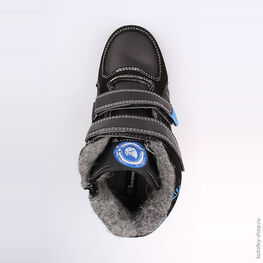 654029-31 Ботинки для мальчики чер-син фото №4