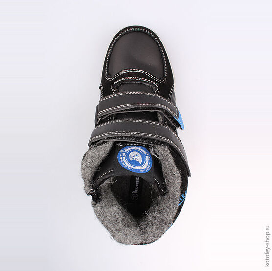 654029-31 Ботинки для мальчики чер-син фото №4