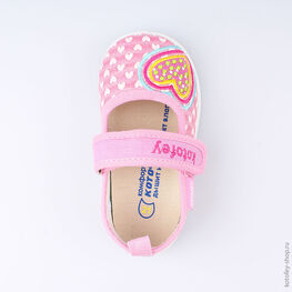 131120-12 Текстильная обувь для девочки розовый фото №4