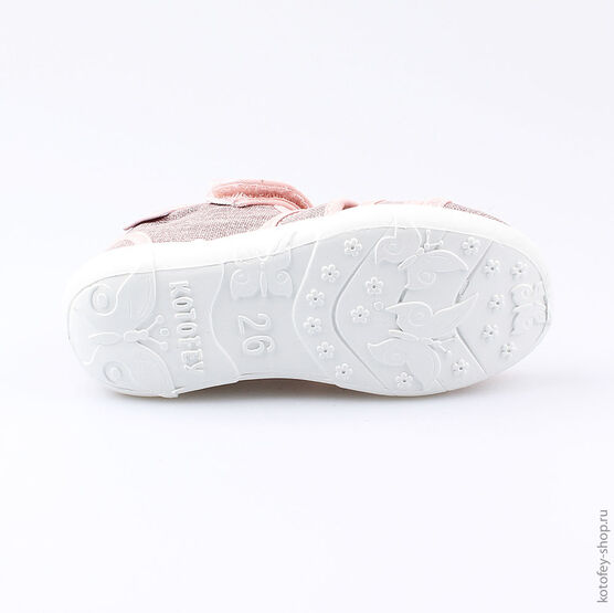 421024-11 Босоножки текстильные для девочки розовый фото №3