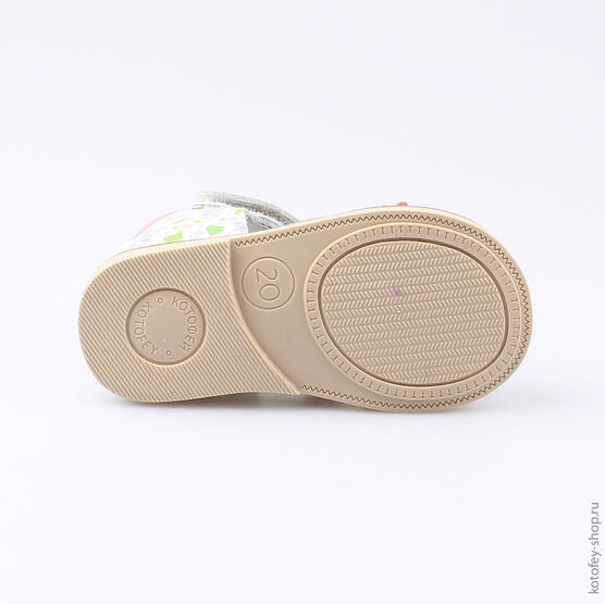 022091-21 Туфли летние для девочки сир-цве фото №3