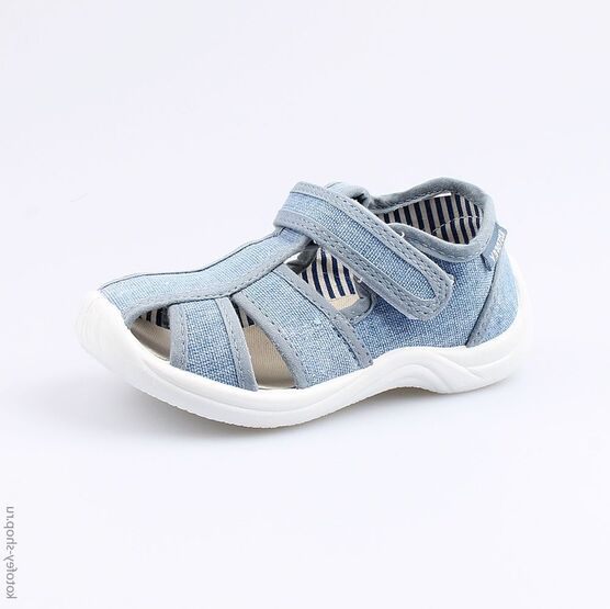 221053-11 Сандалии текстильные для мальчики голубой
