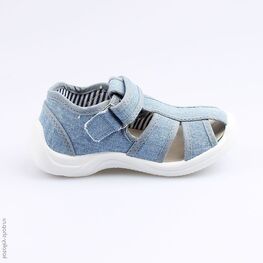 221053-11 Сандалии текстильные для мальчики голубой фото №2