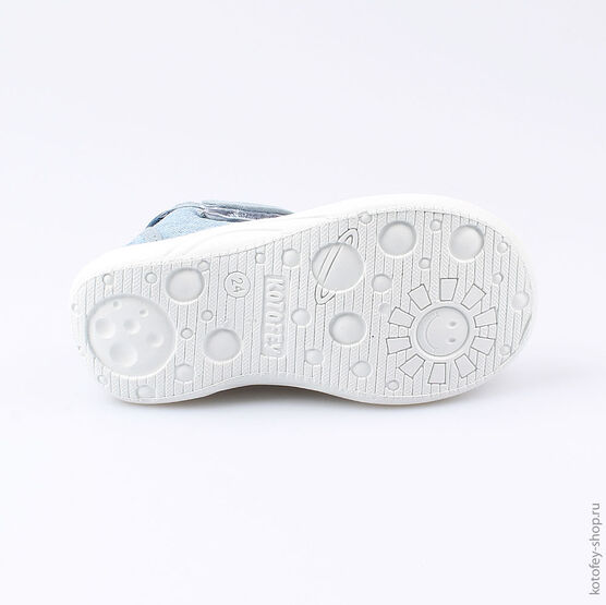 221053-11 Сандалии текстильные для мальчики голубой фото №3