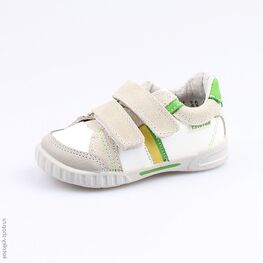 132092-22 Полуботинки для мальчики бел-сер