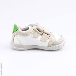 132092-22 Полуботинки для мальчики бел-сер фото №2