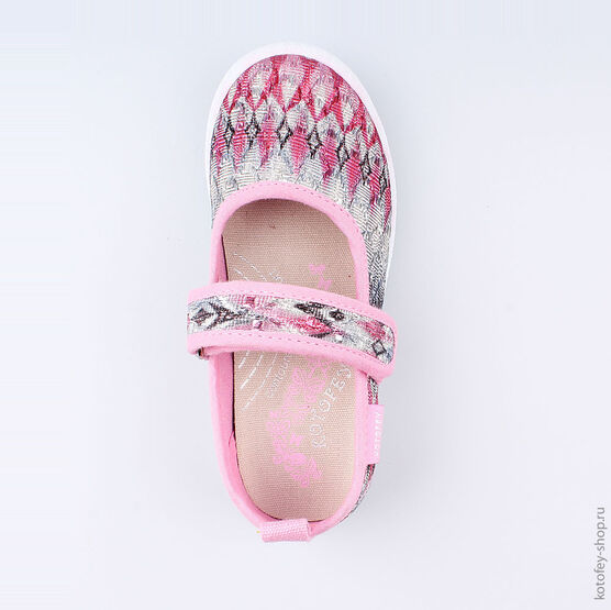 331057-11 Текстильная обувь для девочки розовый фото №4