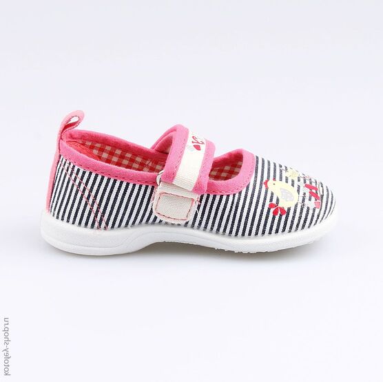 131121-11 Текстильные туфли для девочки Лето для девочки разноцветный фото №2