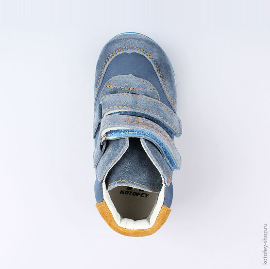 152191-21 Ботинки для мальчики гол-жел фото №4