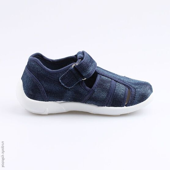 421006-19 Сандалии текстильные для мальчики светло-синий фото №2