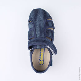 421006-19 Сандалии текстильные для мальчики светло-синий фото №4