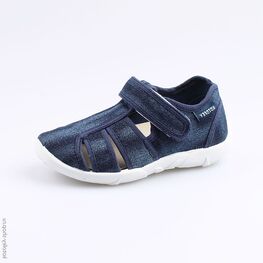 421006-19 Сандалии текстильные для мальчики светло-синий