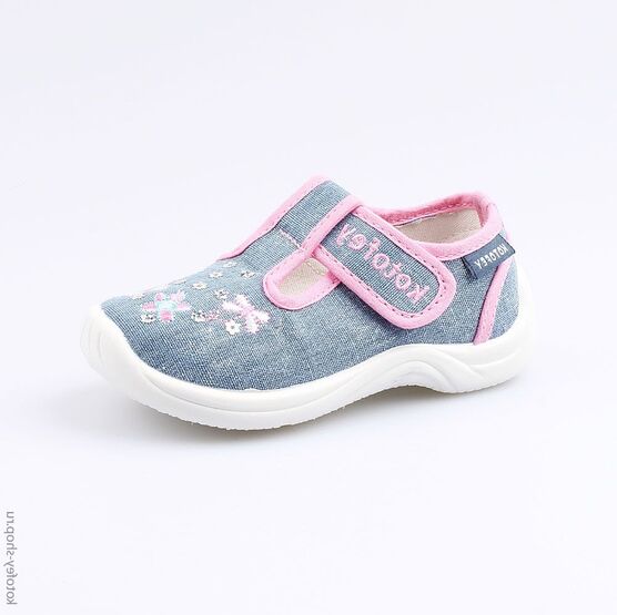 231115-11 Текстильная обувь для девочки гол-роз