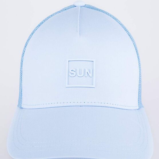 07809048-40 Кепка-бейсболка с сеткой голубой для девочки голубой фото №3