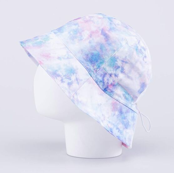 07811961-40 Панама хлопковая для девочки Тай-дай для девочки разноцветный фото №2