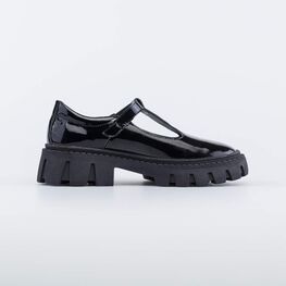 732360-21 Кожаные лаковые туфли для девочки-подростка для девочки черный фото №2