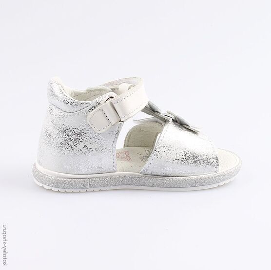 122129-21 Босоножки для девочки срб-бел фото №2