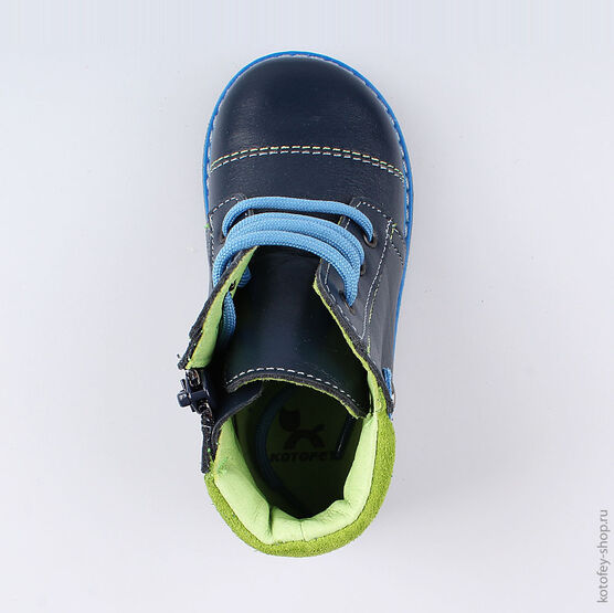 152225-25 Ботинки для мальчики светло-синий фото №4