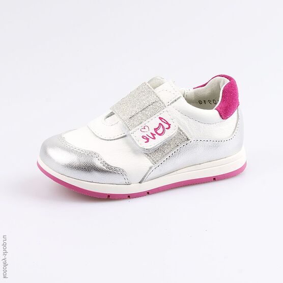 132128-21 Полуботинки для девочки бел-фук-срб