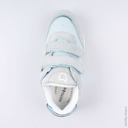 644217-72 Кроссовки на липучках для девочки голубой фото №4