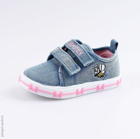 231147-12 Кеды для девочки голубой