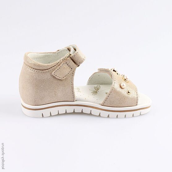 322076-24 Босоножки для девочки золотой фото №2