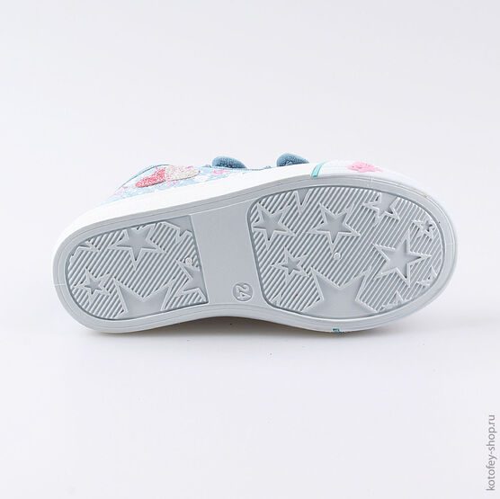 231143-12 Кеды для девочки голубой фото №3