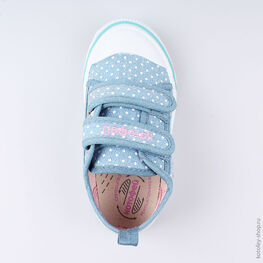 231143-12 Кеды для девочки голубой фото №4