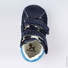 032086-21 Туфли для мальчики светло-синий фото №4