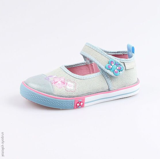 331110-12 Кеды для девочки голубой
