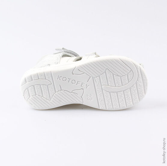 122110-24 Босоножки для девочки срб-бел фото №3