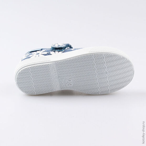 331119-11 Кеды для девочки голубой фото №3
