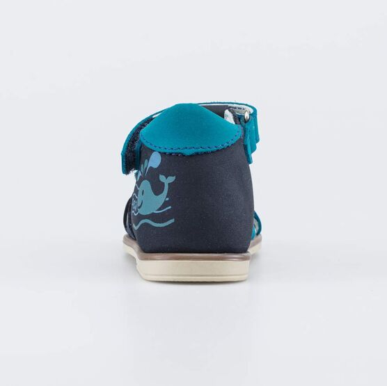 022108-23 Туфли летние для мальчики син-бир фото №5