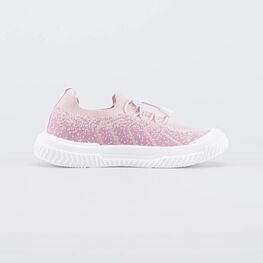 631167-11 Вязаные кеды на подошве FIT для девочки розовый фото №2