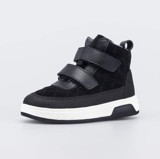 352411-32 Кожаные ботинки на байке для девочки для девочки черный