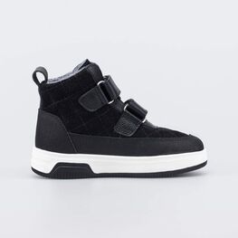 352411-32 Кожаные ботинки на байке для девочки для девочки черный фото №2