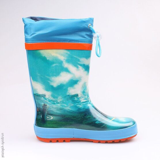 566136-11 Резиновые сапоги для мальчики гол-ора фото №2