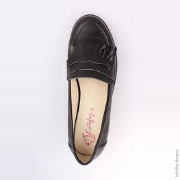 732089-22 Туфли для девочки черный фото №4