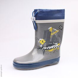 566131-11 Резиновые сапоги для мальчики сер-син